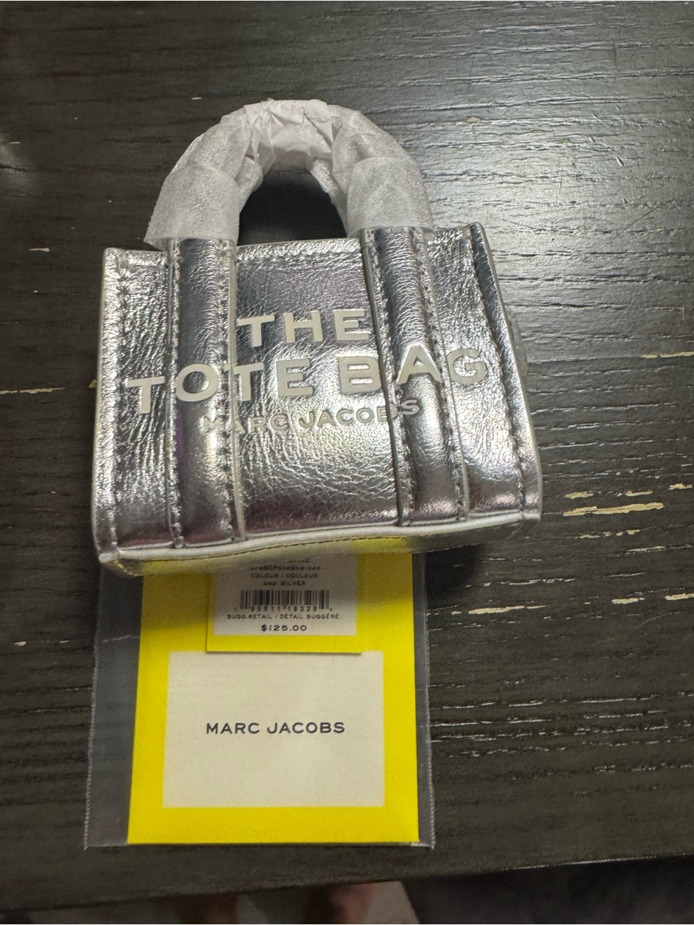 Price label on packaging